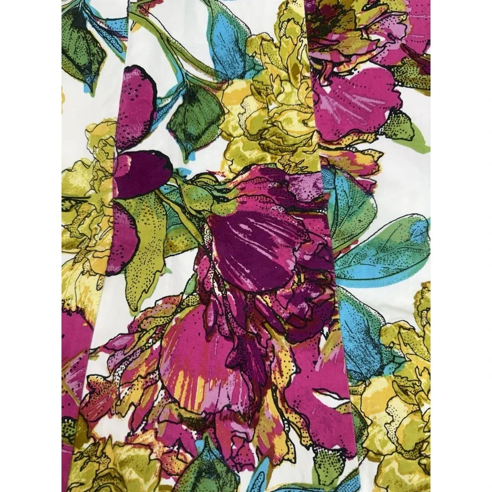 Lane Bryant‎ Floral A-Line Pleated Skirt Womens Plus Size 20 Artsy